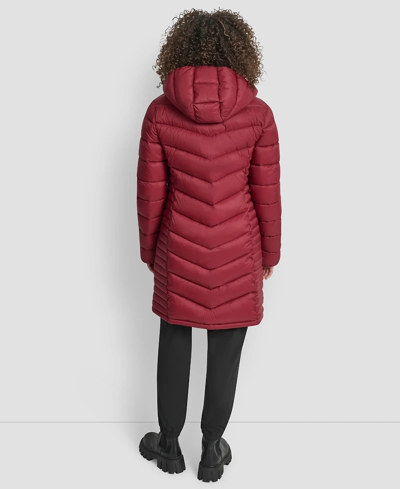 Dkny Women's Zip-Front Long Coat