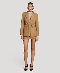 Avec Les Filles Women's Cutaway Spread Collar Blazer