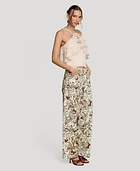 Avec Les Filles Women's Mid-Rise Belted Jeans