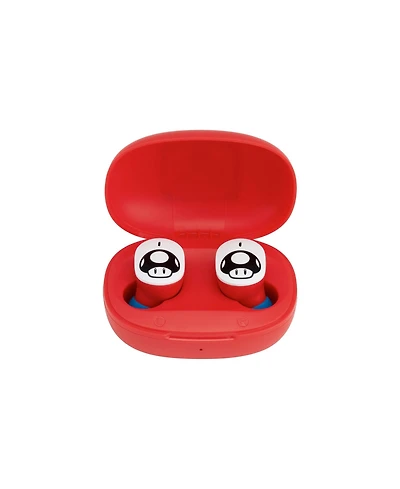 eKids Super Mario Bluetooth Wireless Earbuds with Charging Case