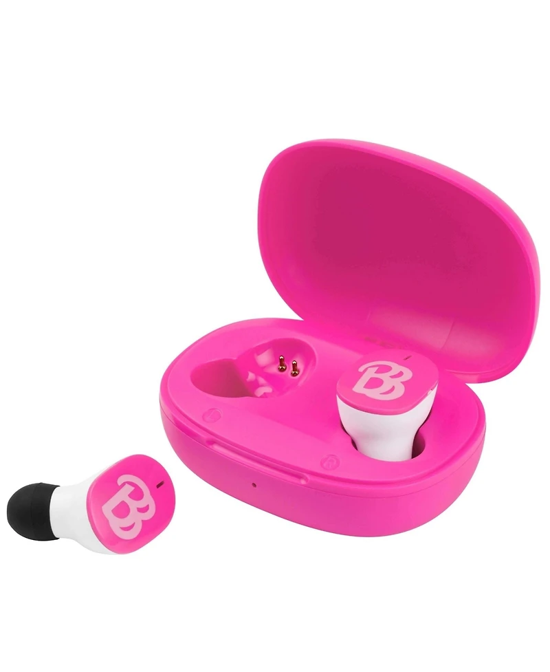 eKids Barbie Bluetooth True Wireless Earbuds With Charging Case