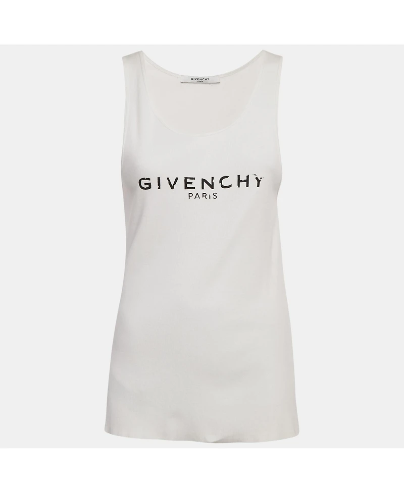 Pre-Owned Givenchy Women's Printed Rib Knit Tank Top