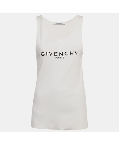 Pre-Owned Givenchy Women's Printed Rib Knit Tank Top