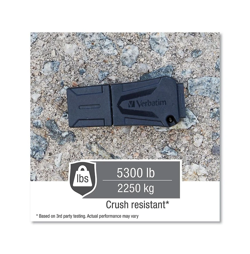 Verbatim 99849 ToughMAX 32 Gb Usb Flash Drive - Black