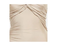 Pre-Owned Tom Ford Women's Champaign Pink Jersey One Shoulder Evening Dress