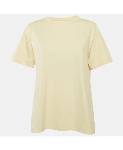 Pre-Owned The Row Women's Light Cotton Crew Neck T-Shirt