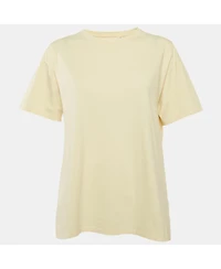 Pre-Owned The Row Women's Light Cotton Crew Neck T-Shirt