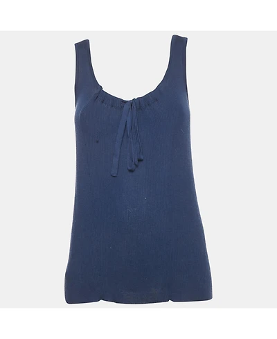 Pre-Owned Marni Women's Rib Knit Tie-Up Detail Tank Top