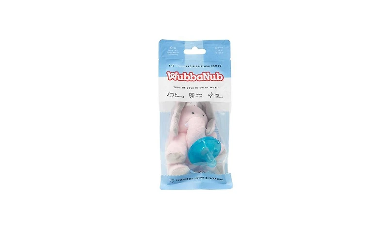 WubbaNub Baby Pink Elephant Pacifier