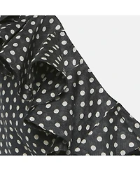 Pre-Owned Zimmermann Women's Polka Dots Linen Painted Heart Cascade Top