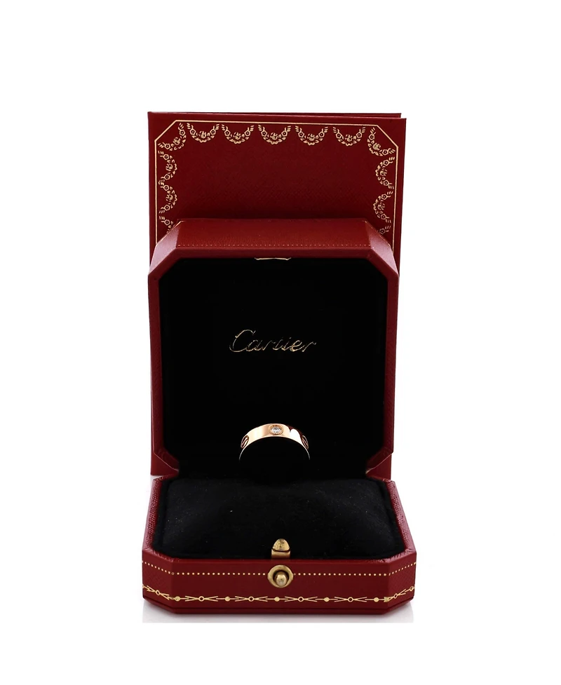 Pre-Owned Cartier Love 3 Diamonds Band Ring