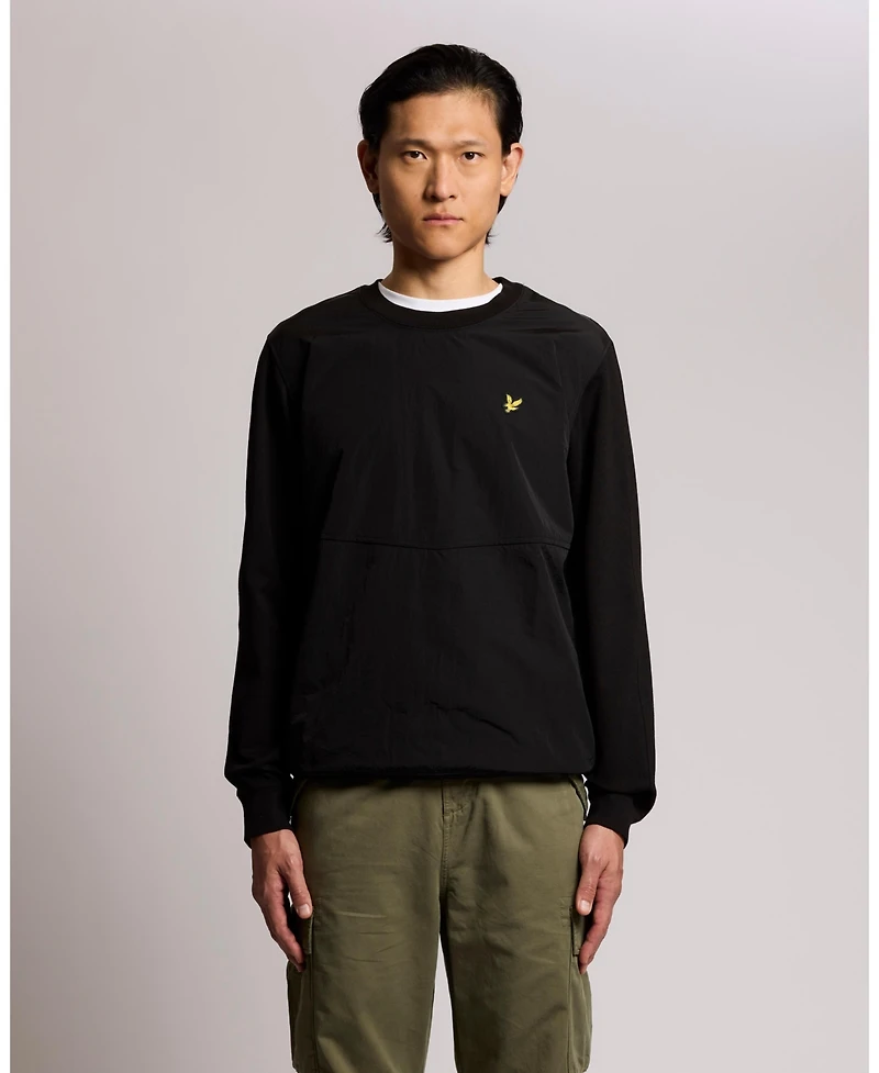 Lyle & Scott Men's Half Raglan Hybrid Long Sweatshirt