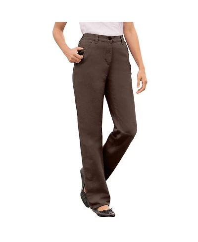 Woman Within Women's Perfect Cotton Back Elastic Denim Jean