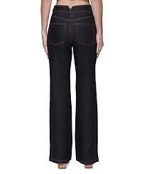 Avec Les Filles Women's Wide Leg Flared Jeans