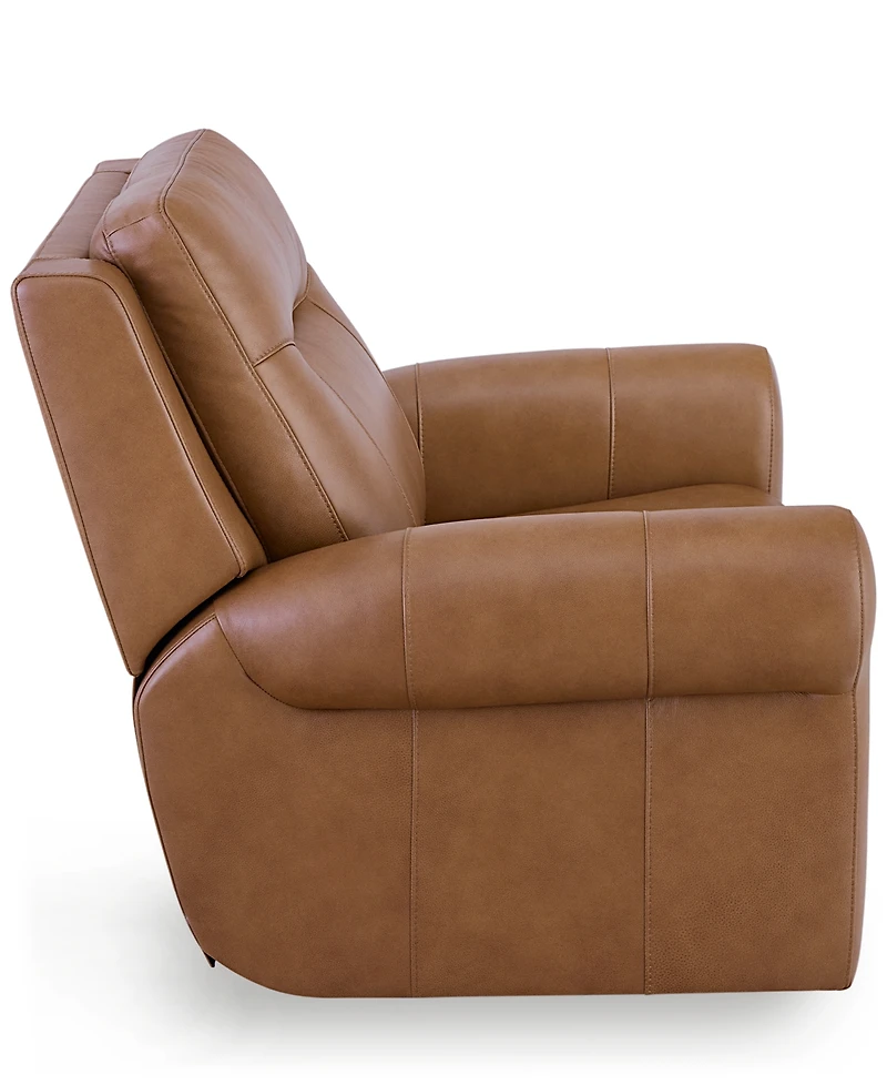 Furniture 39" Alexandre Leather Power Rocker Recliner with Power Headrest, Exclusively at Macy's