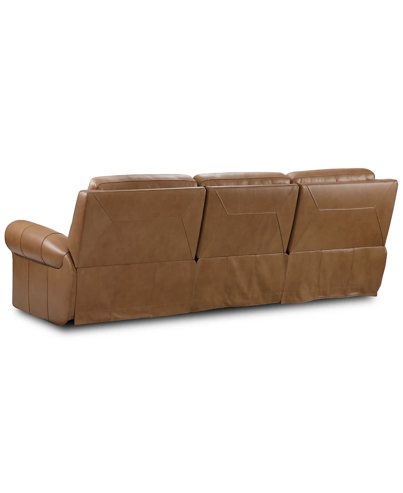 Furniture -Pc. Alexandre Leather Sofa with Power Motion Recliners