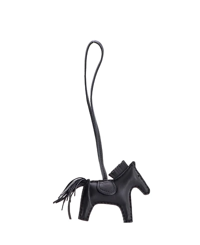 Pre-Owned Hermes Pm So Black GriGri Rodeo Bag Charm Leather