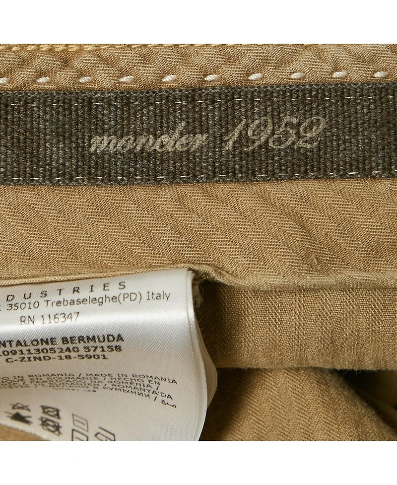 Pre-Owned Moncler Men's Beige Cotton Gabardine Bermuda Shorts