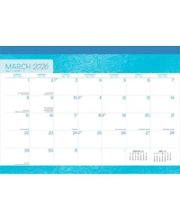 BrownTrout Seaside Currents | 2026 17 x 12 Inch Monthly Desk Pad Calendar