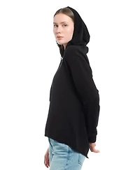 Wilt Clothing Women's Hi Lo Lace Hem Hoodie