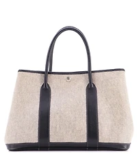 Pre-Owned HERMES Garden Party Tote Toile and Leather