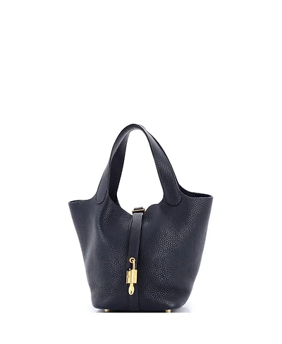 Pre-Owned Hermes Pm Picotin Lock Bag Clemence