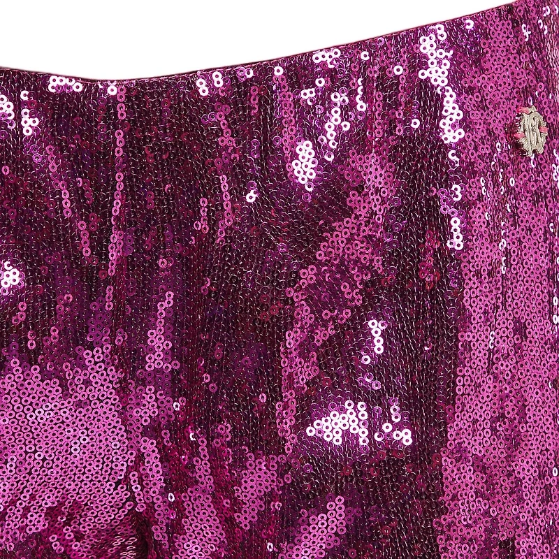 Pre-Owned Roberto Cavalli Women's Pink Sequin Shorts