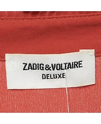 Pre-Owned Zadig & Voltaire Women's Brown Tink Leopard Print Satin Blouse