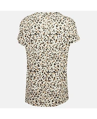 Pre-Owned Zadig & Voltaire Women's Leopard Print Gauze Jersey T-Shirt