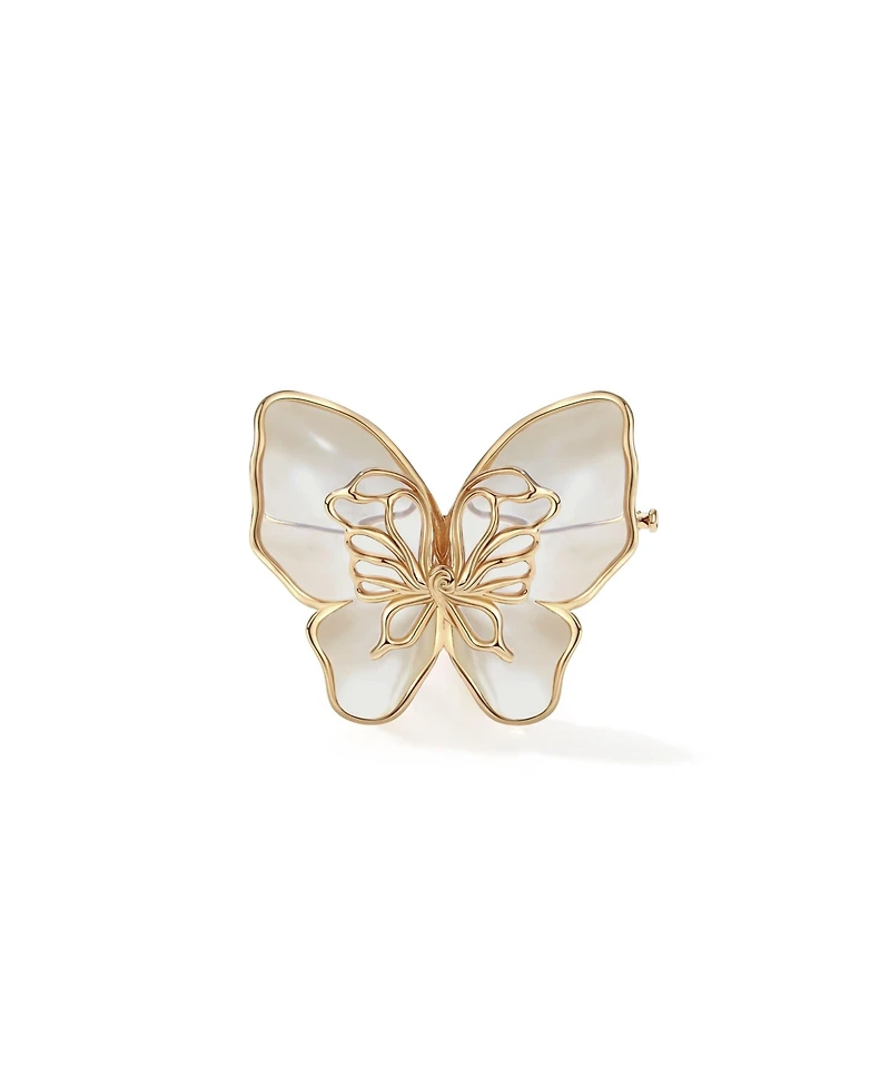 Retro Chic Butterfly Serenade Brooch