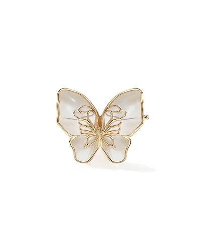Retro Chic Butterfly Serenade Brooch