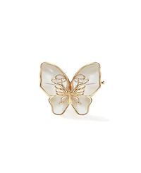 Retro Chic Butterfly Serenade Brooch