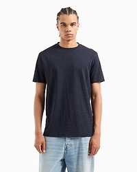 A|X Armani Exchange Men's Allover Logo Print T-Shirt
