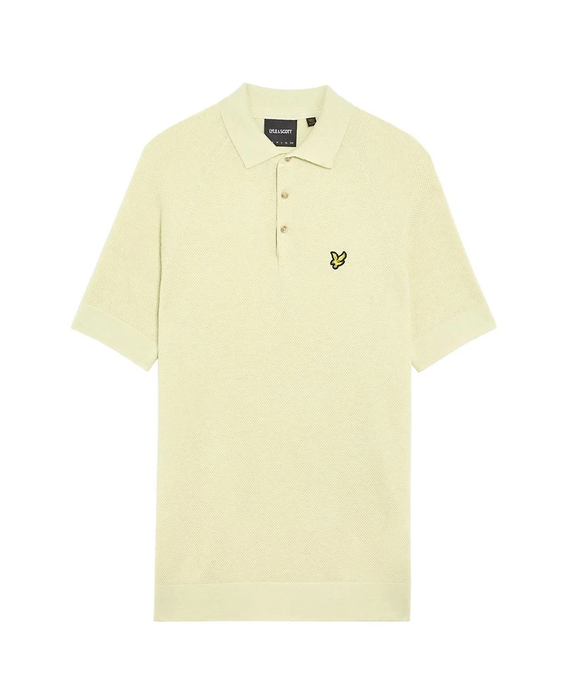 Lyle & Scott Men's Linen Blend Knitted Polo