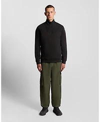 Lyle & Scott Men's Panelled Hybrid Quarter Zip Sweatshirt