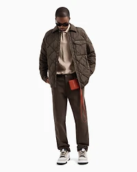 A|X Armani Exchange Men's Allover Textural Logo Polo Shirt