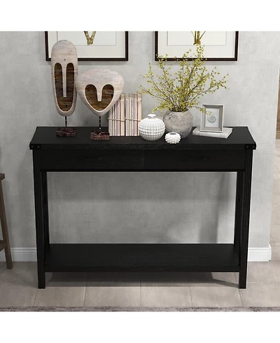Gaomon Console Table with Storage Industrial Drawers-43 Entryway, Narrow Long Sofa Living Room, Couch, Hallway, Foyer, Kitchen Counter