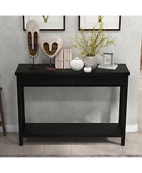 Gaomon Console Table with Storage Industrial Drawers-43 Entryway, Narrow Long Sofa Living Room, Couch, Hallway, Foyer, Kitchen Counter