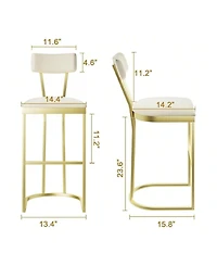 gaomon Home Bar Stools Set Of 4, Counter Height Bar Stools For Kitchen Counter, Island Chairs For Dining Table, Tall Barstools For Kitchen