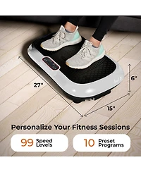 LifePro Waver Vibration Plate - Whole Body Workout Machine with Loop Bands for Toning & Weight Loss