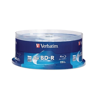 Verbatim 97457 25 Gb 6X Bd-r Blu-Ray Disc (25/Pack)