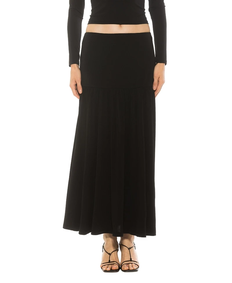 Alexia Admor Women's Lia Shirred Maxi Skirt