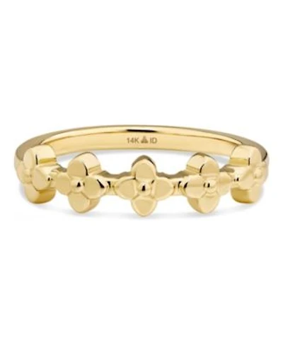 Devata 14K Gold Clover Ring