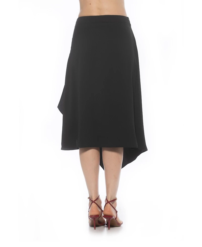 Alexia Admor Women's Jess Asymmetric Midi Skirt