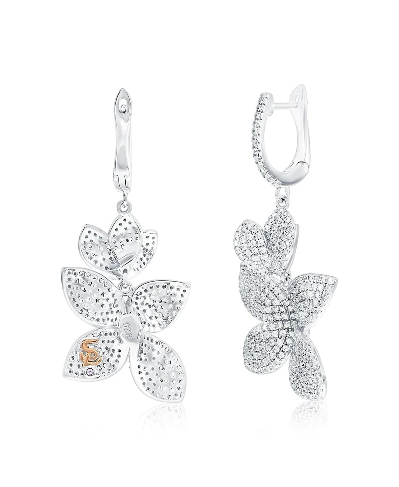 Suzy Levian Sterling Silver Sapphire Classic 7 Stone Ring