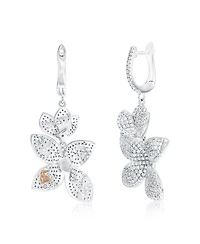 Suzy Levian Sterling Silver Sapphire Classic 7 Stone Ring