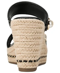 Karl Lagerfeld Paris Women's Carsen Wedge Sandals