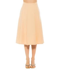 Alexia Admor Women's Illia Pleated Midi Skirt With Waistband