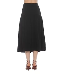 Alexia Admor Women's Michel Dropped Waist Midi Shirred Skirt