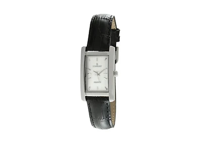 Peugeot Women's Watch 34x20mm Contour Dress Black Leather Strap